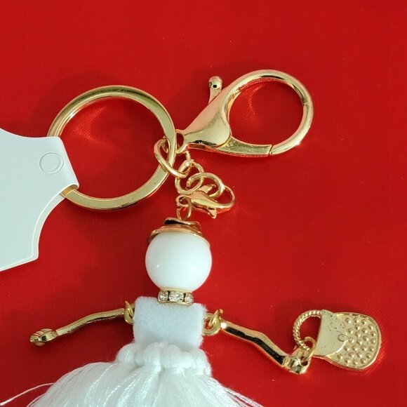 Fashion Jewelry Moveable Lady Purse Charm Keychain - Picture 8 of 8